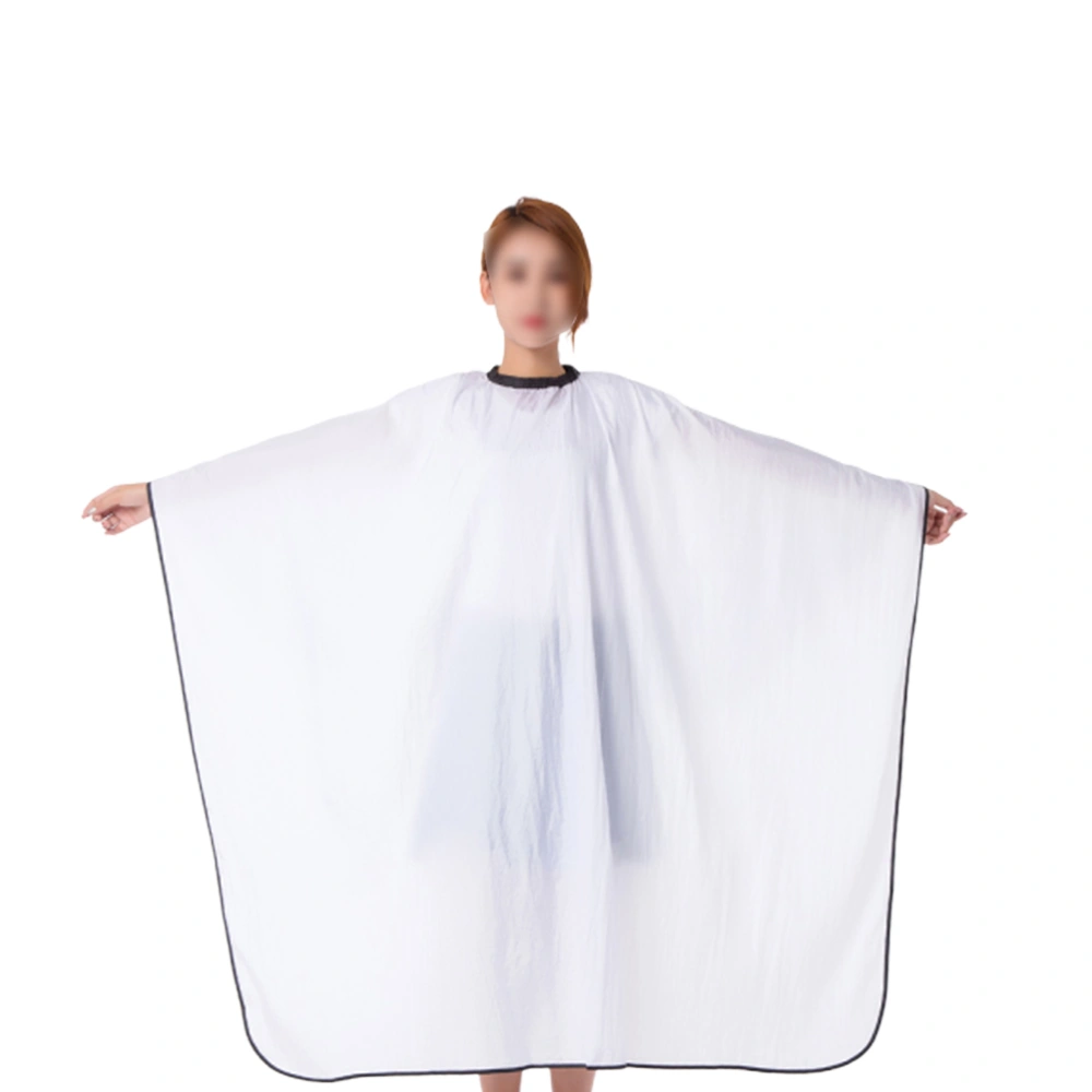 1PC Fashion Hair Dying Barber Cape with Sleeves Professional Hair Cutting Cape Adjustable Hairdressing Cape (White)