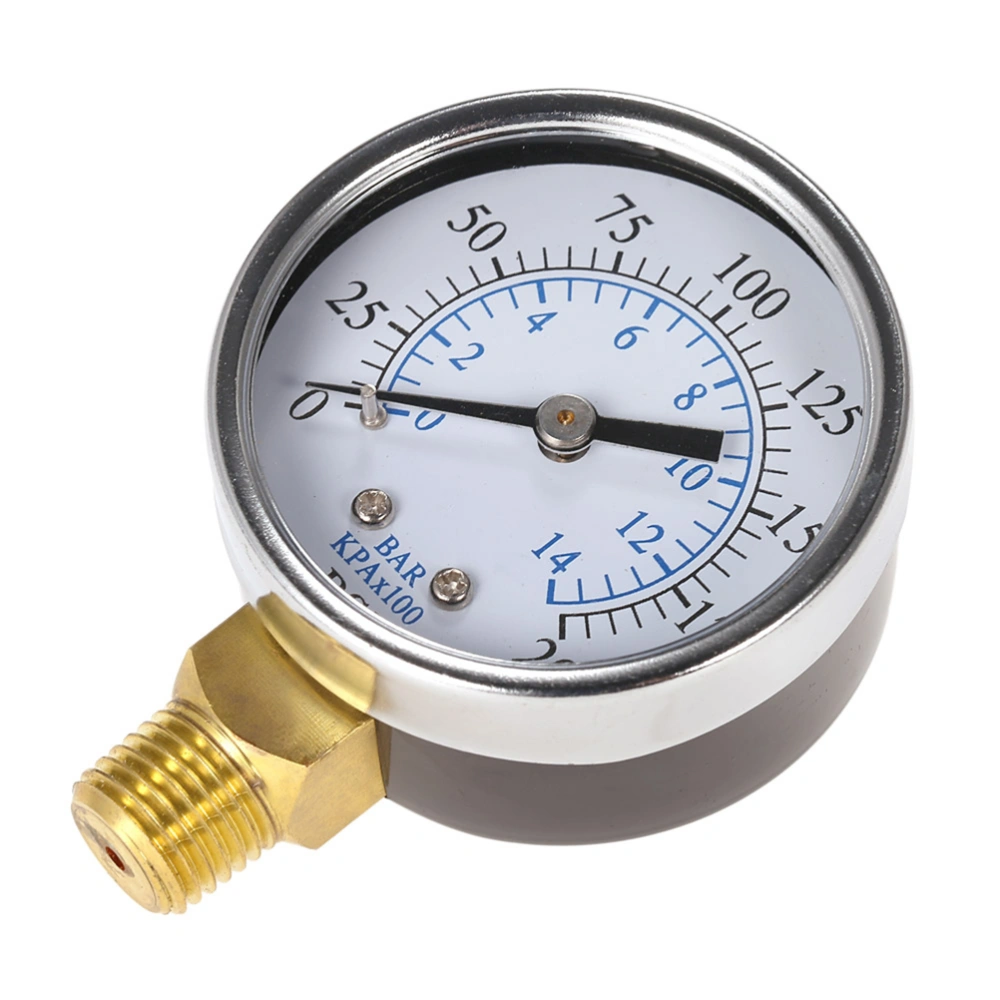 0-200 Psi 0-14 Bar Compressor Compressed Air Pressure Gauge NPT Pressure Gauge