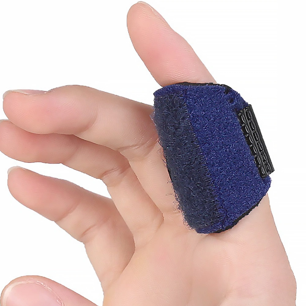 2pcs Finger Splint Finger Support Finger Fixed Brace Finger Sleeve Blue Black