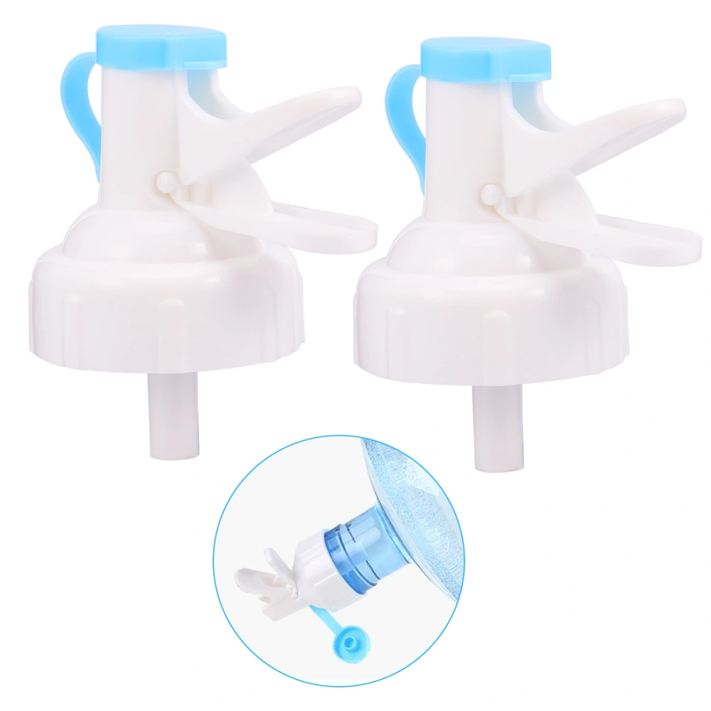 2 Pcs Water Tap Water Jug Stand Water Spout Water Bottle Dispenser Plastic Drinking Water Bucket Accessories (Screw Thread)