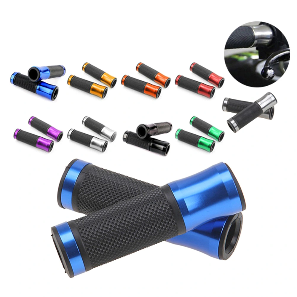 1 Pair Universal Motorcycle Handlebar Cover Aluminum Alloy Hand Grip Dirt Bike Refitted Grips Random Color