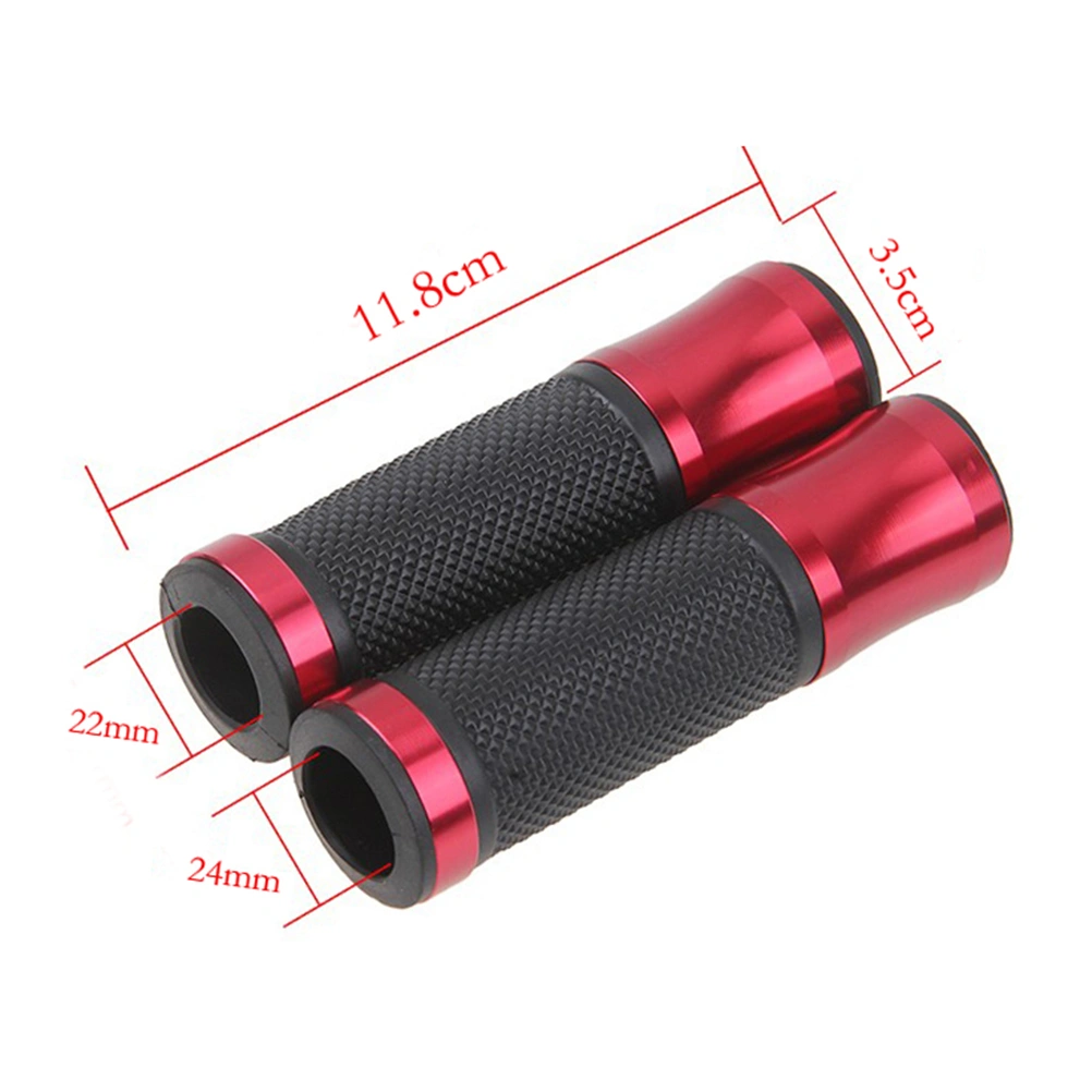 1 Pair Universal Motorcycle Handlebar Cover Aluminum Alloy Hand Grip Dirt Bike Refitted Grips Random Color