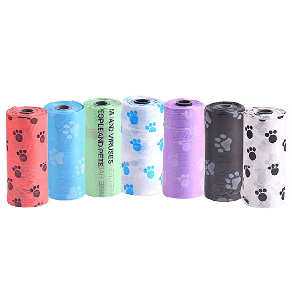 12pcs Disposable Dog Cat Garbage Bag Pet Waste Bag Poop Bags Dog Cat Clean Up Garbage Bag Outdoor Poop Pick-up Bag (Random Pattern)