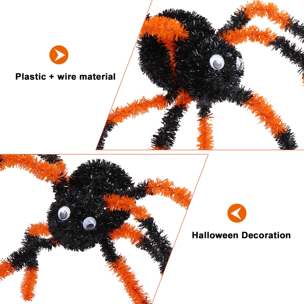 2PCS Hanging Ornament Creative Spider Wall Decoration Halloween Party Supplies