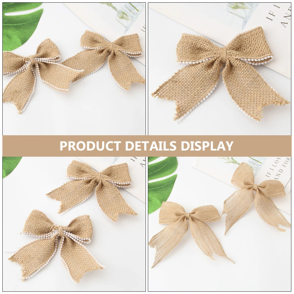 15Pcs DIY Bowknot Decor Christmas Bowknot Prop Scene Layout Adorn Mixed Style