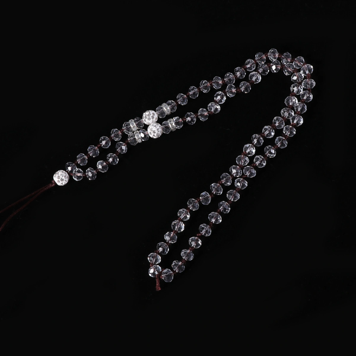 Anti-theft Crystal Chain Anti-lost Mobile Phone Strap Lanyard Phone Neck Hanging Rope Strap Keychain Cord (White)