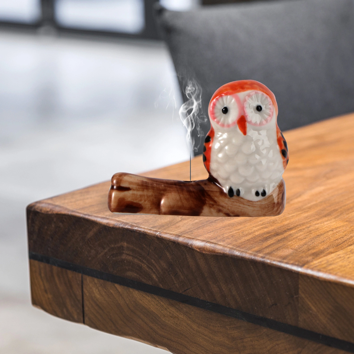 4Pcs Incense Burner Holder Incense Container Owl-Pattern Incense Holder