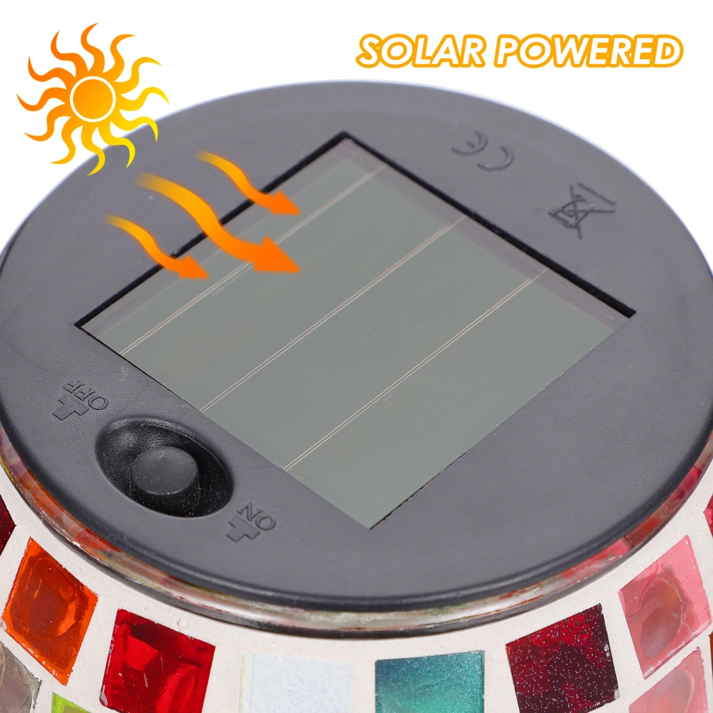 Solar Yard Light Decorative Lawn Light Home Waterproof Lamp Mosaic Light Decor