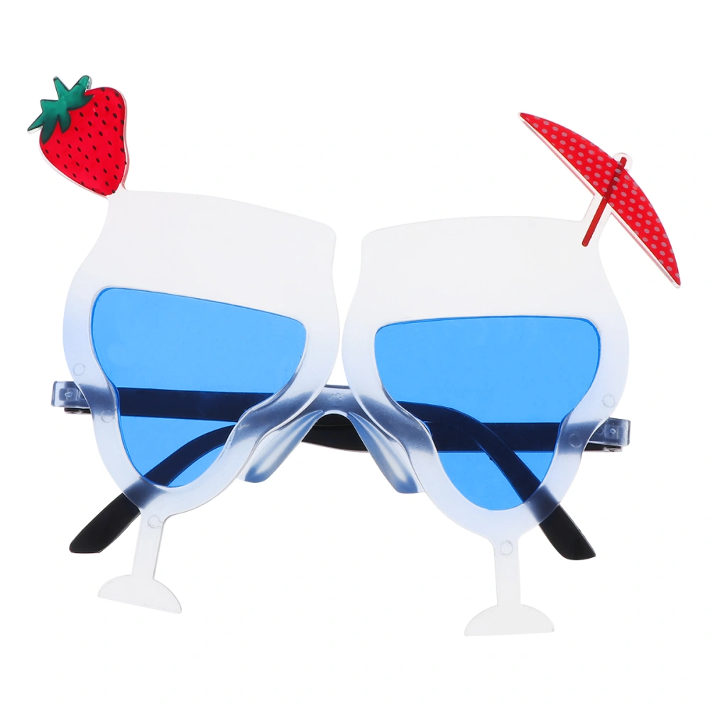 Novelty Eyeglass Strawberry Tequila Cocktail Cup Funny Eyewear Sunglass Party Costume Accessories Photo Prop