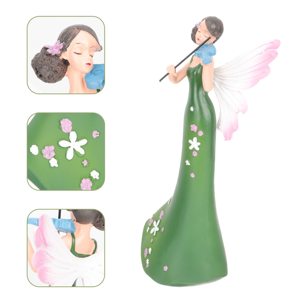 Resin Fairy Statue Fairy Modeling Garden Adornment Decorative Fairy Ornament