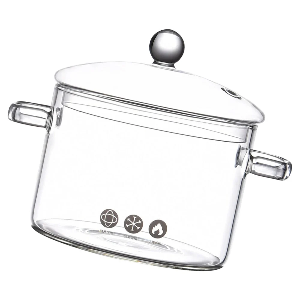 High Borosilicate Glass Stew Pot Large Capacity Instant Noodle Pot Baby Food Stew Cooker