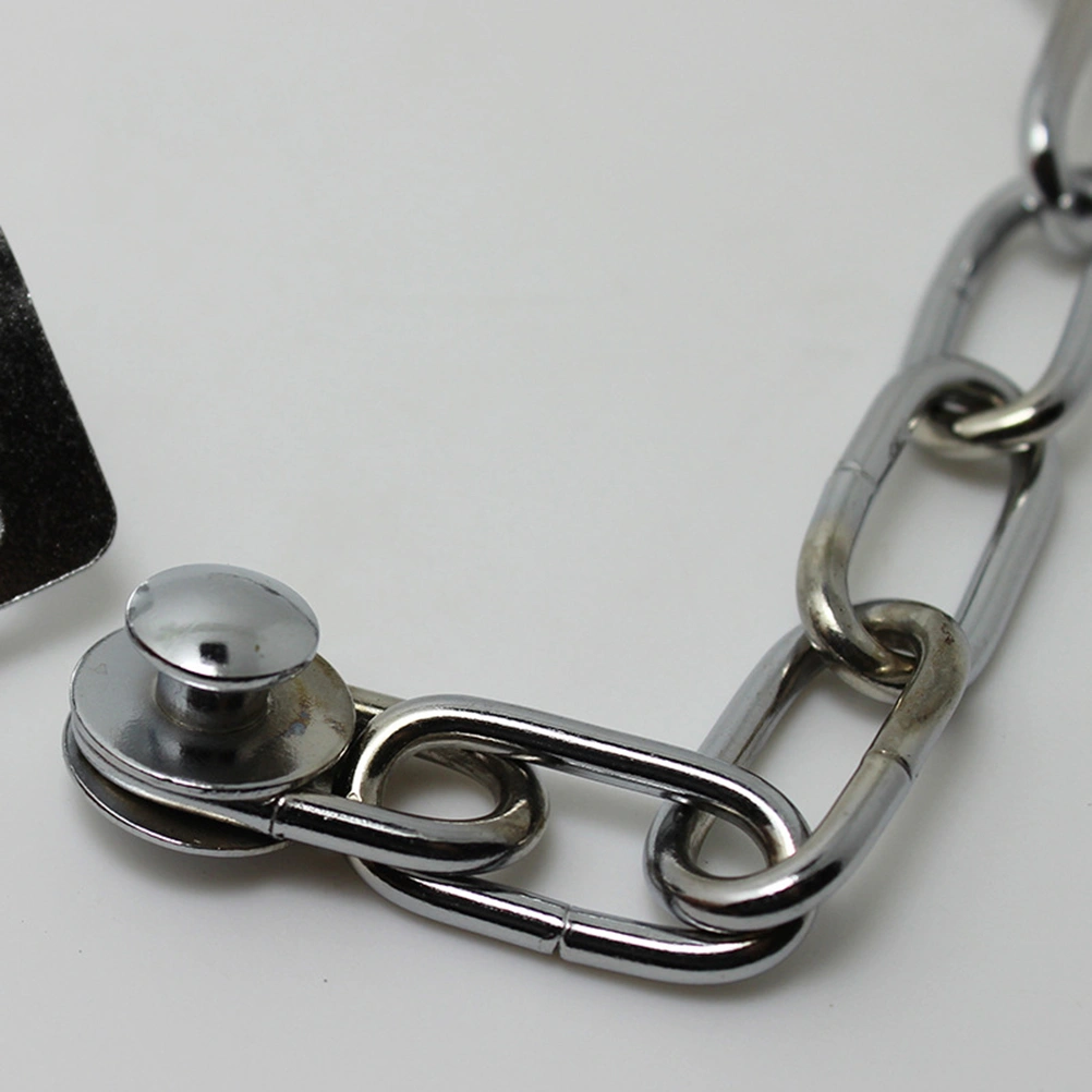 1pc Chain Door Lock Display Cabinet Defense Hotlinking Security Latch Lock for Home Silver