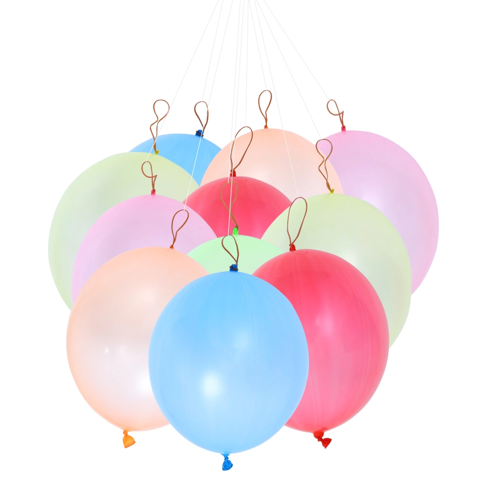 50pcs Round Punch Balloons Latex Toy Party Favor Supply (Random Color)