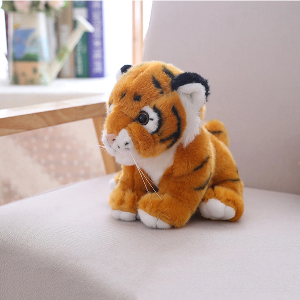 1pc 18cm Stuffed Doll Cartoon Simulation Plush Tiger Toy Peluche Doll for Kids