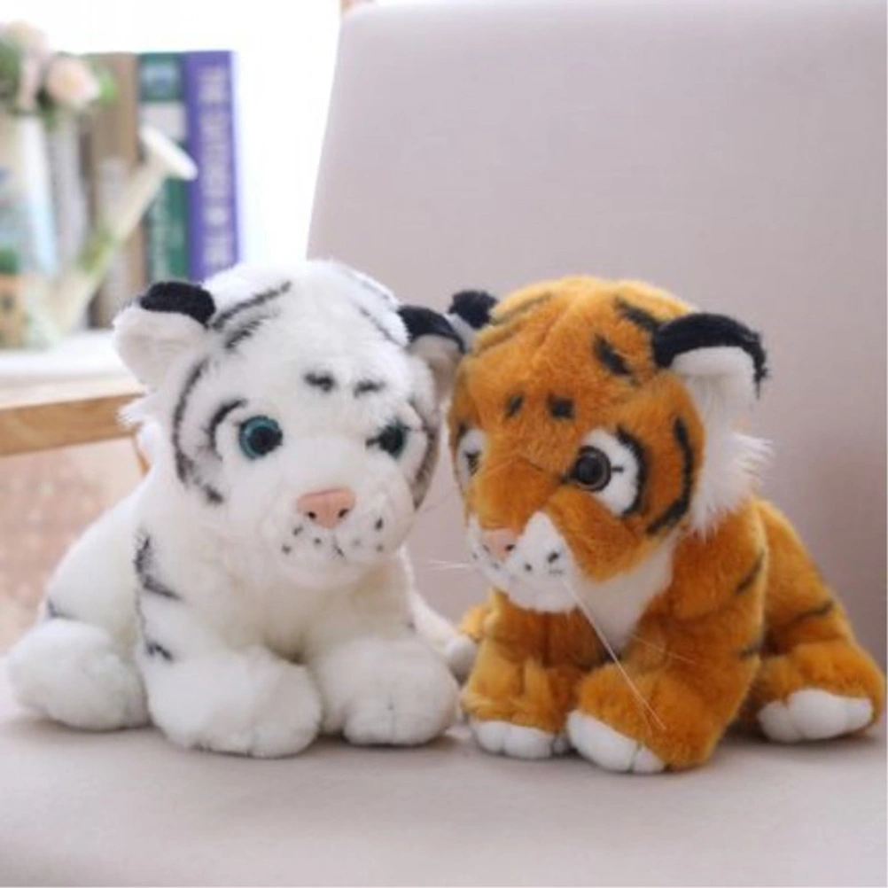 1pc 18cm Stuffed Doll Cartoon Simulation Plush Tiger Toy Peluche Doll for Kids