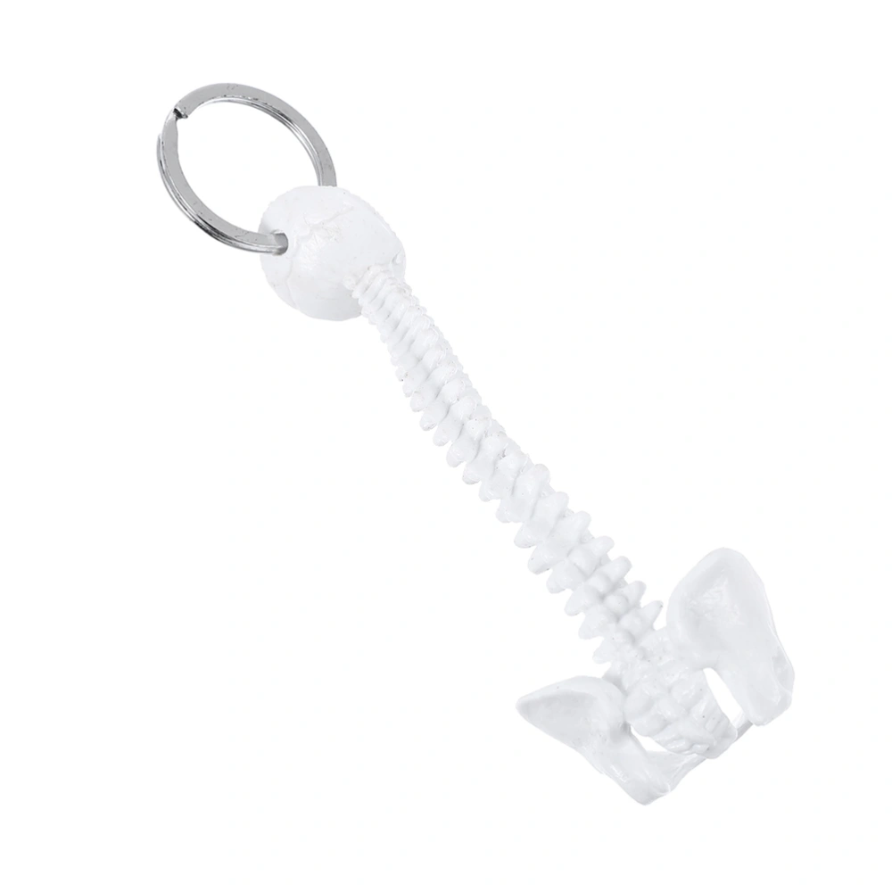 Mini Spine Skeleton Keychain White Small Human Spine Skeleton Keychain for Men