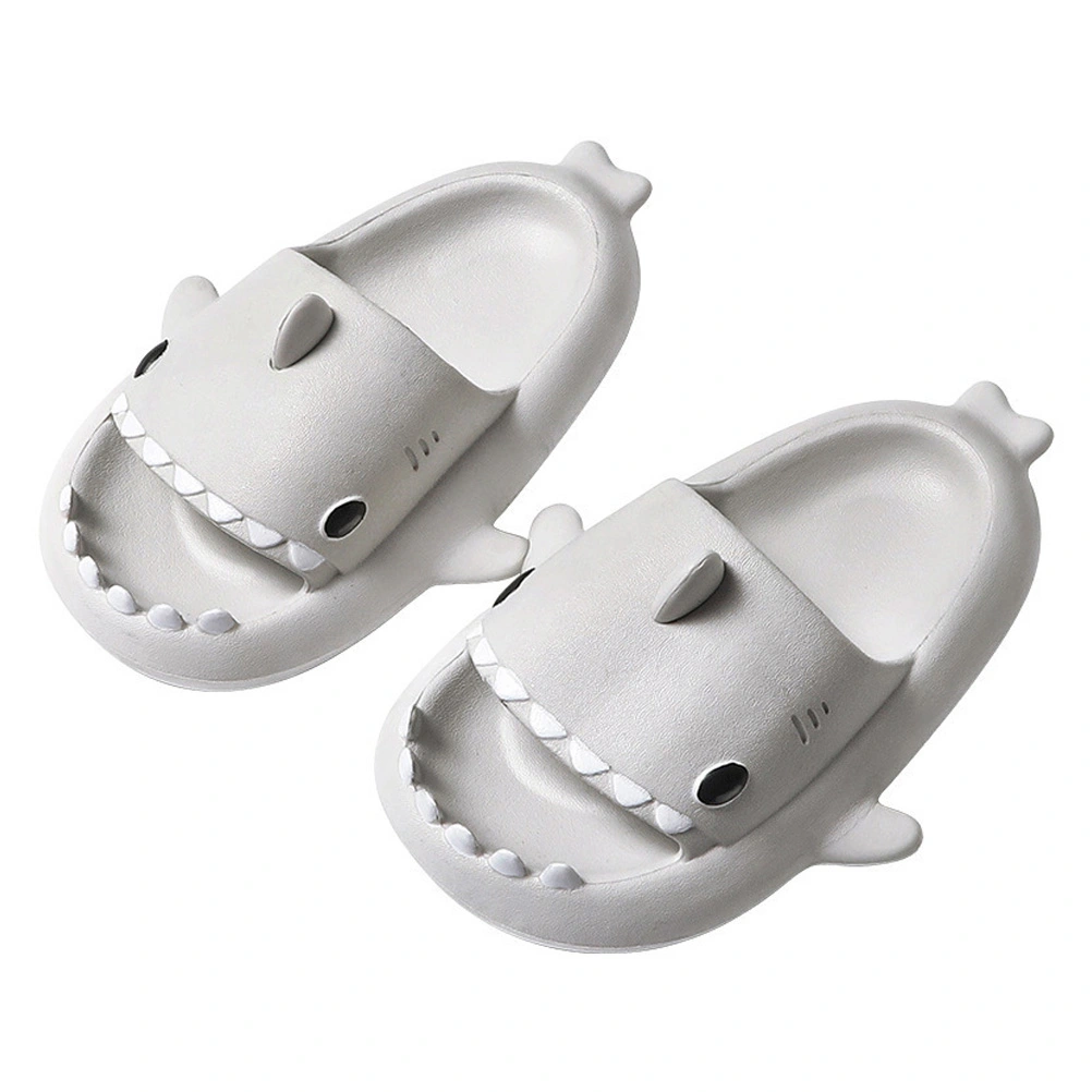 1 Pair Kids Slippers Cartoon Shark Slippers Sole Slippers Children Slippers
