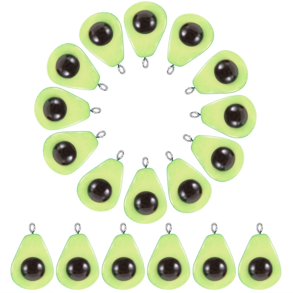 20pcs Avocado Pendant Charms DIY Jewelry Bracelet Making Craft Accessories