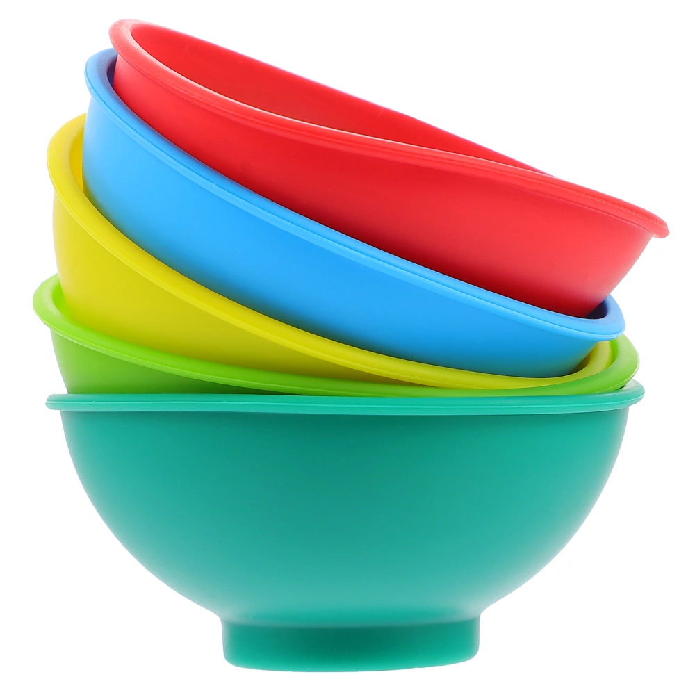 1 Set 5Pcs Mini Baby Food Bowls Practical Sauce Dipping Bowls (Assorted Color)