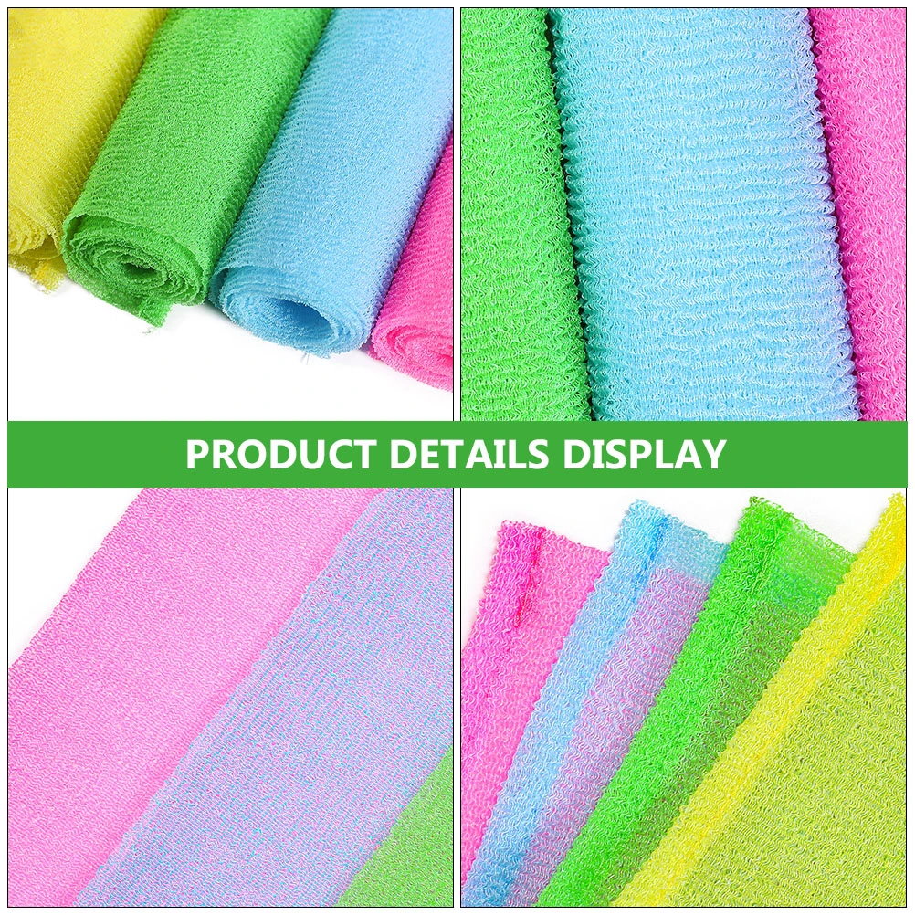 4Pcs Bathing Back Scrubber Body Washer Exfoliating Scrubber for Men and Women