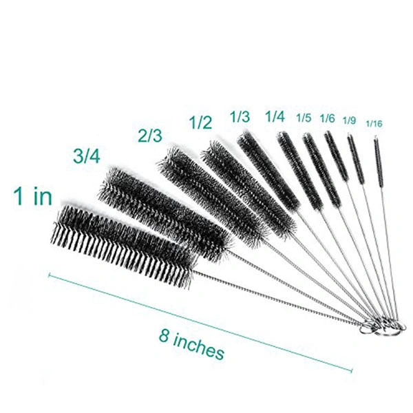 10pcs Nylon Tube Brushes Straw Set for Drinking Straws / Glasses / Keyboards / Jewelry Cleaning
