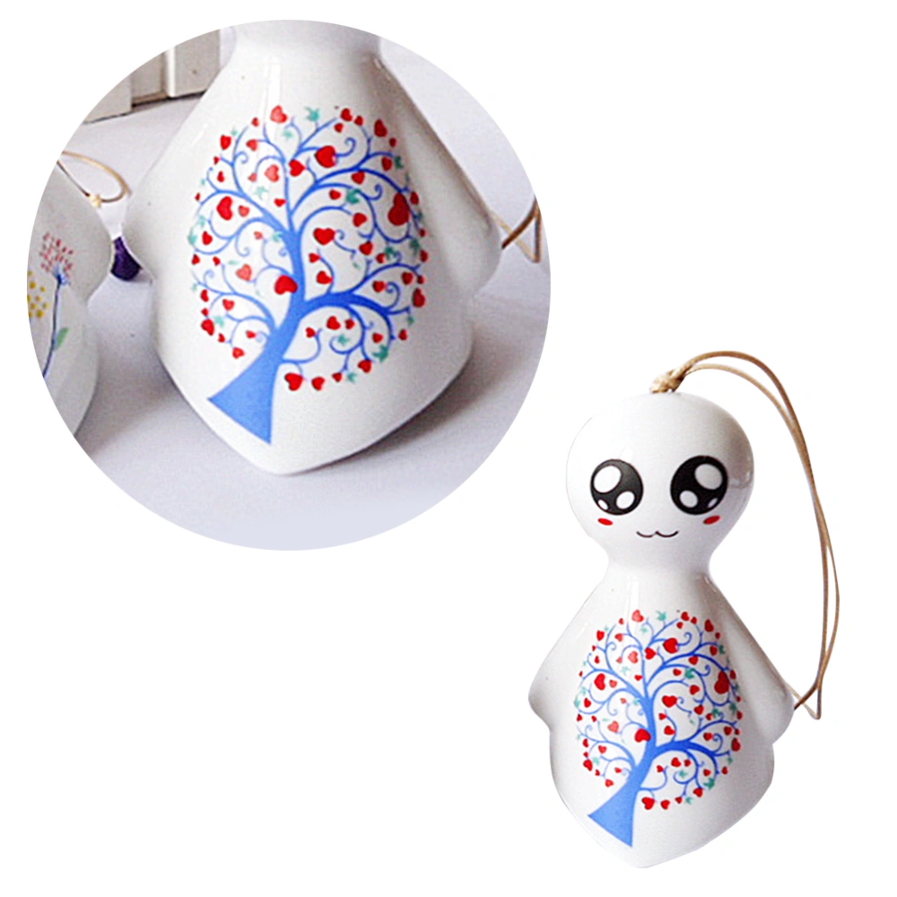 1pc Sunny Doll Pattern Wind Chimes Hanging Windbell Outdoor Indoor Door Animal Ornaments Home Car Decor Birthday Gift(Random Pattern 7*4.5CM)