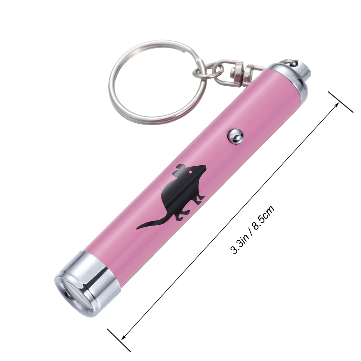 Interactive Exercise Led Training Funny Cat Play Toy Pointer Pen Interaction Toy Tool for Pet Dog (Pink)