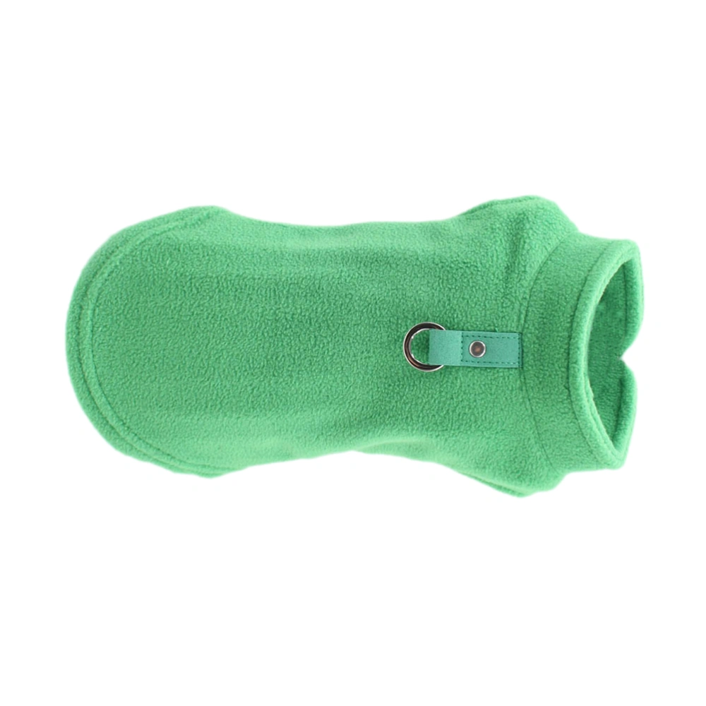 Thicken Pet Dog Vest Clothes Winter Warm Padded Coat For Small Large Dogs Size M (Green)