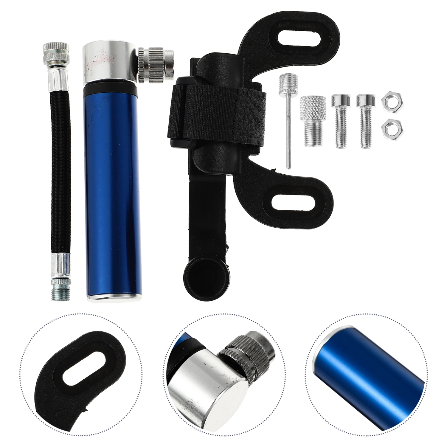 1 Set Mini Bike Tire Pump Multipurpose Air Pump Portable Bike Pump for Outdoor