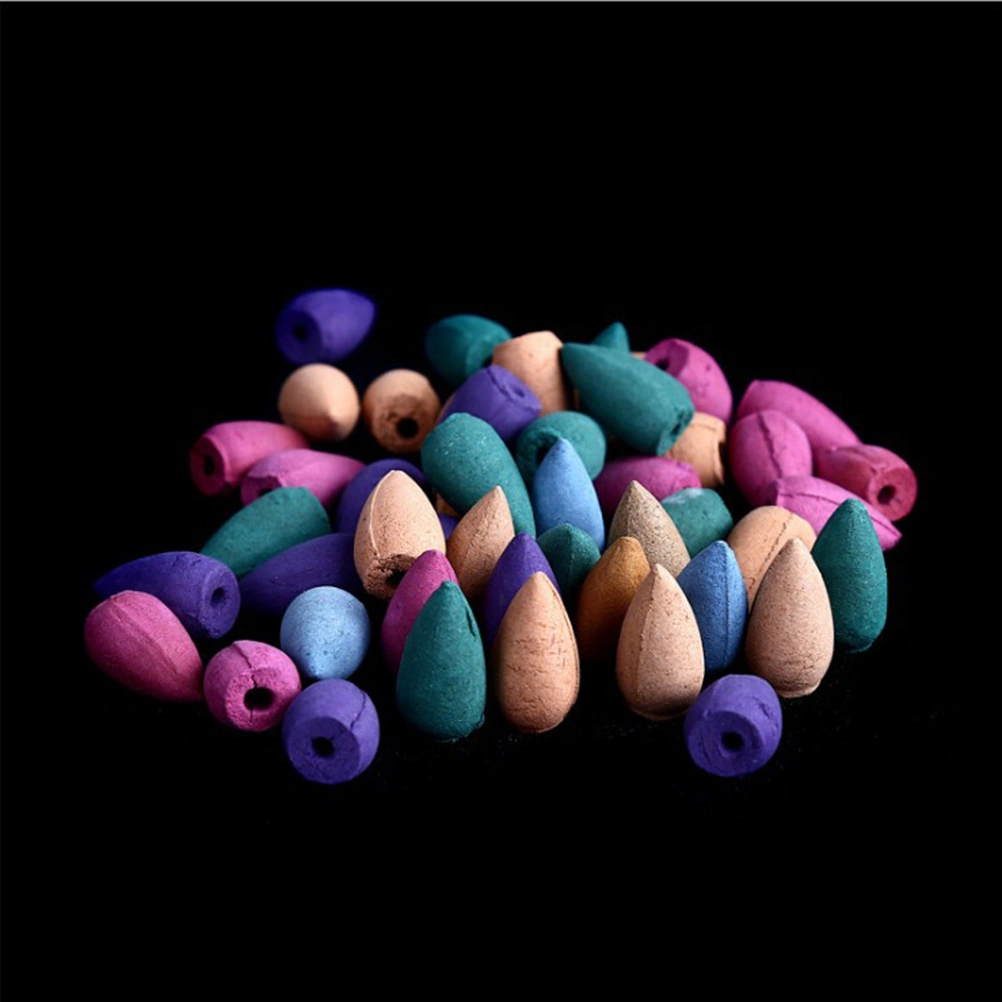 50pcs Natural Backflow Pagoda Indoor Incense Cone Household Aromatherapy Eaglewood