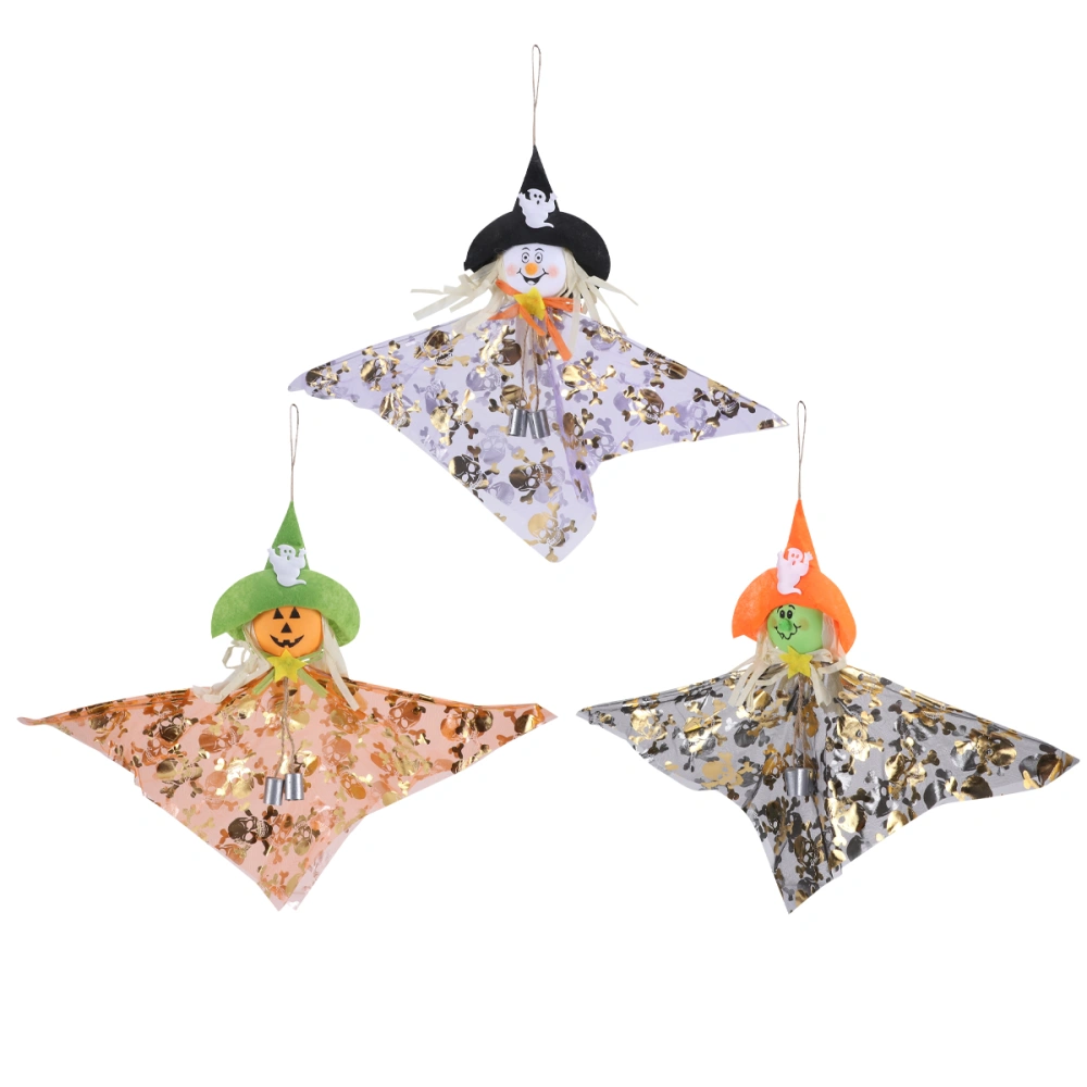 3 Pcs Halloween Bat Pendant Prop Pumpkin Hanging Decoration