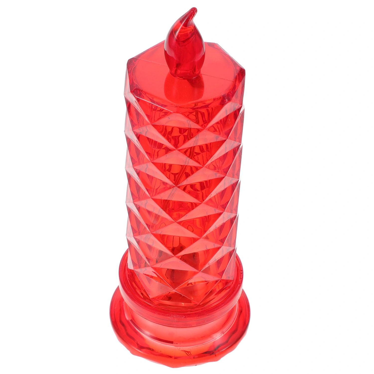 Realistic Candle LED Light Flameless Rose Design Refraction Candle LED Lamp