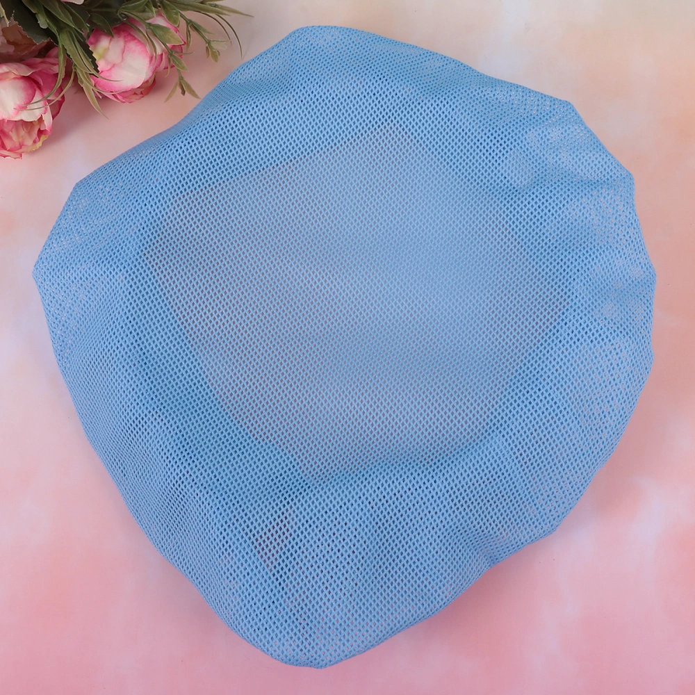 Practical Chef Hat Breathable Chef Mesh Hat Chef Supplies Chef Accessory for Kitchen Restaurant (Sky-blue)