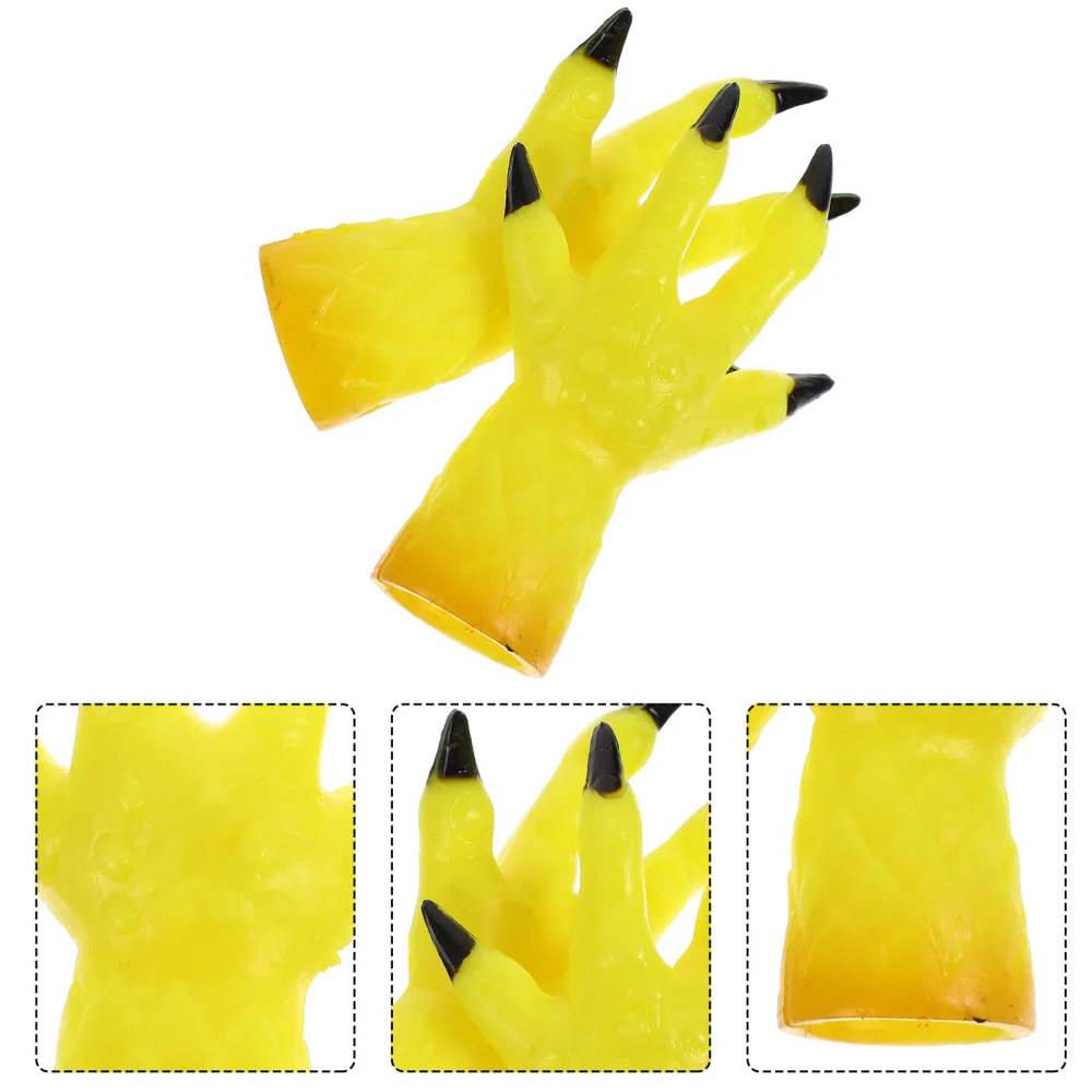 1 Pair Funny Devil Trick Finger Gloves Cover Costume Props Cosplay Finger Gloves