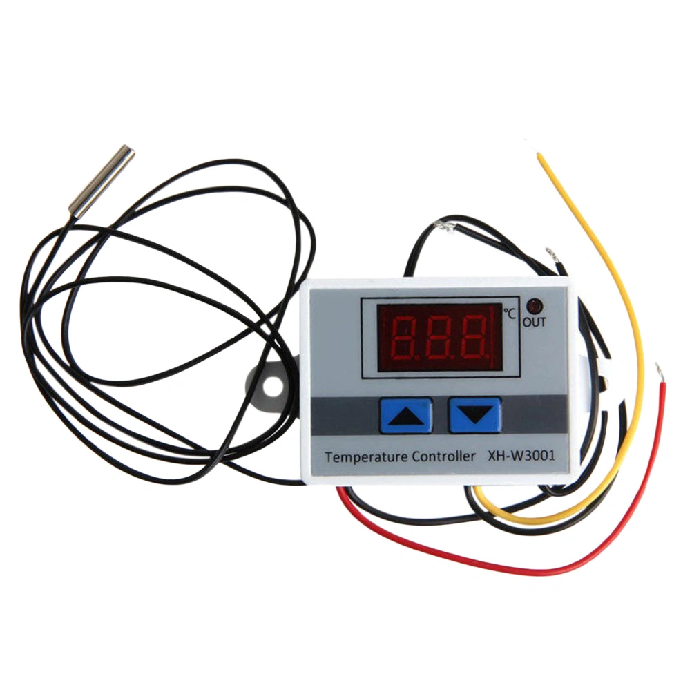 220V 1500W Programmable Thermostat Smart Digital Thermostat Cooling and Heating Temperature Controller for Central Air Conditioner Fan Coil Units (White)