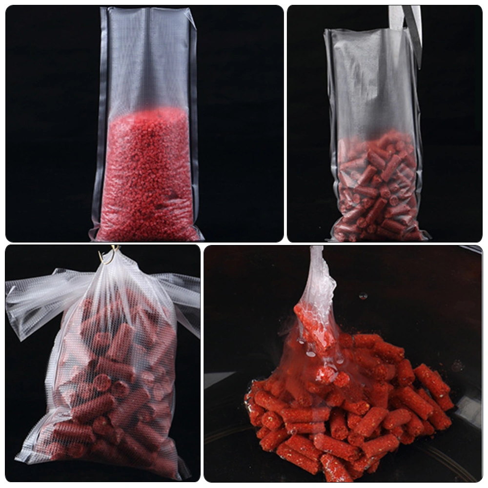 50pcs 12x16cm PVA Water Soluble Bag Carp Fishing Bag Mesh Bag for Solid Bait