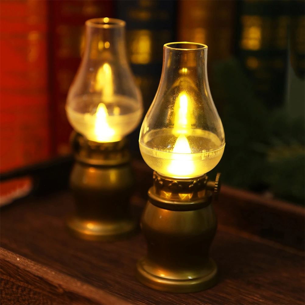 LED Kerosene Lamp Retro Style Decorative Light LED Kerosene Lamp Ornament