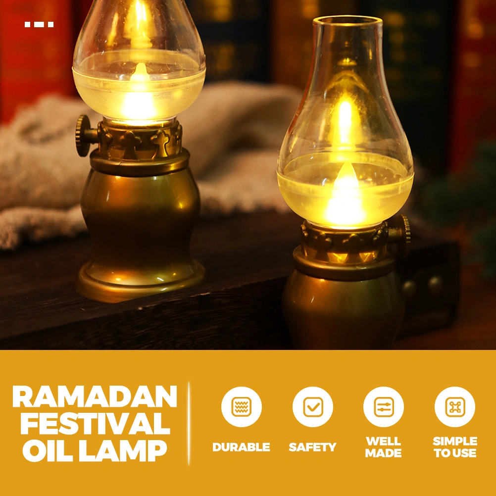 LED Kerosene Lamp Retro Style Decorative Light LED Kerosene Lamp Ornament