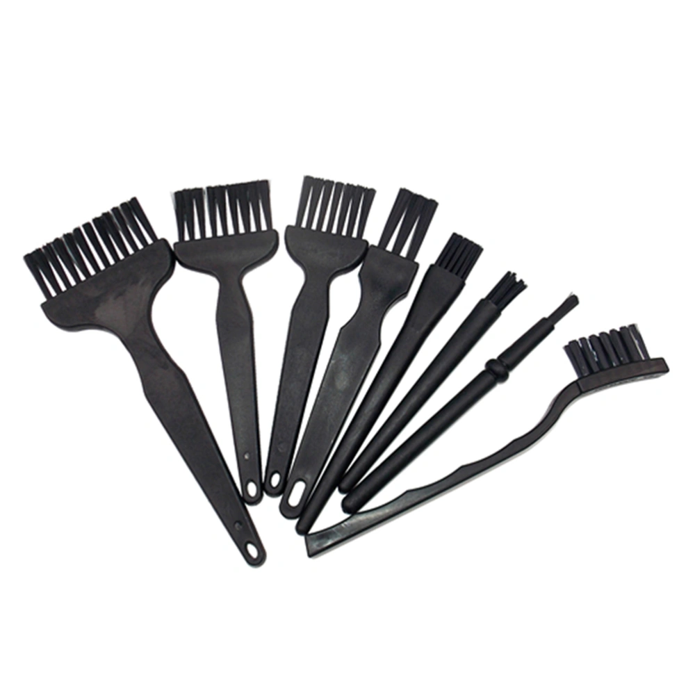 4pcs Anti-static Brush Set Mobile Phone Maintenance Cleaning Dust Brush Components Cleaning Brush for Cleaning Use (Black)