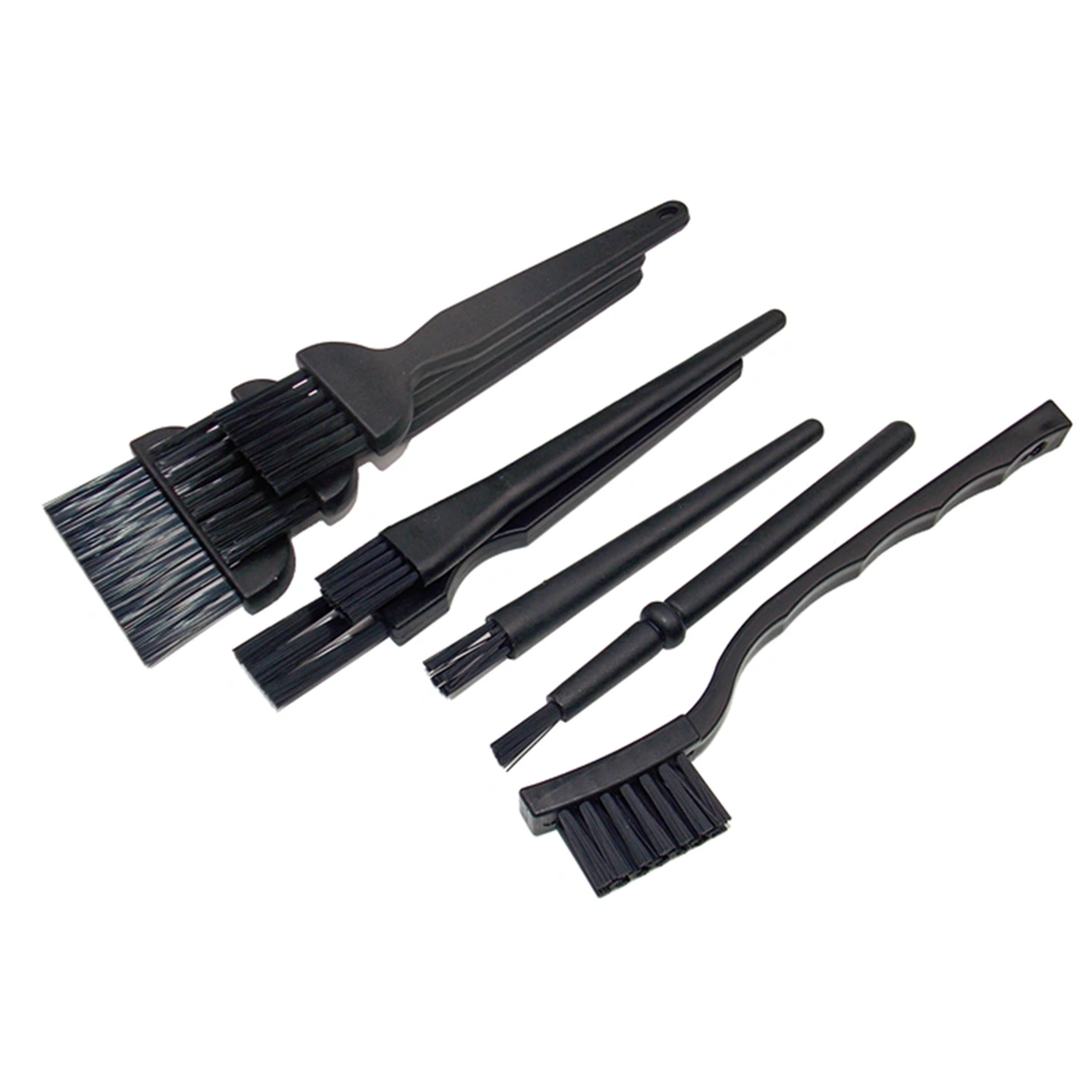 4pcs Anti-static Brush Set Mobile Phone Maintenance Cleaning Dust Brush Components Cleaning Brush for Cleaning Use (Black)