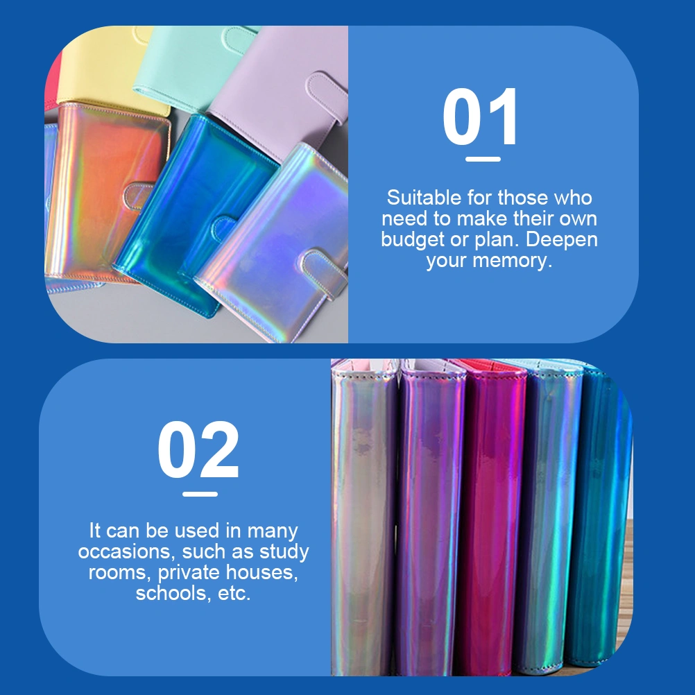 1 Set Cash Budget Binder Schedule Budget Binder Portable Travel Budget Binder (A6 Size)