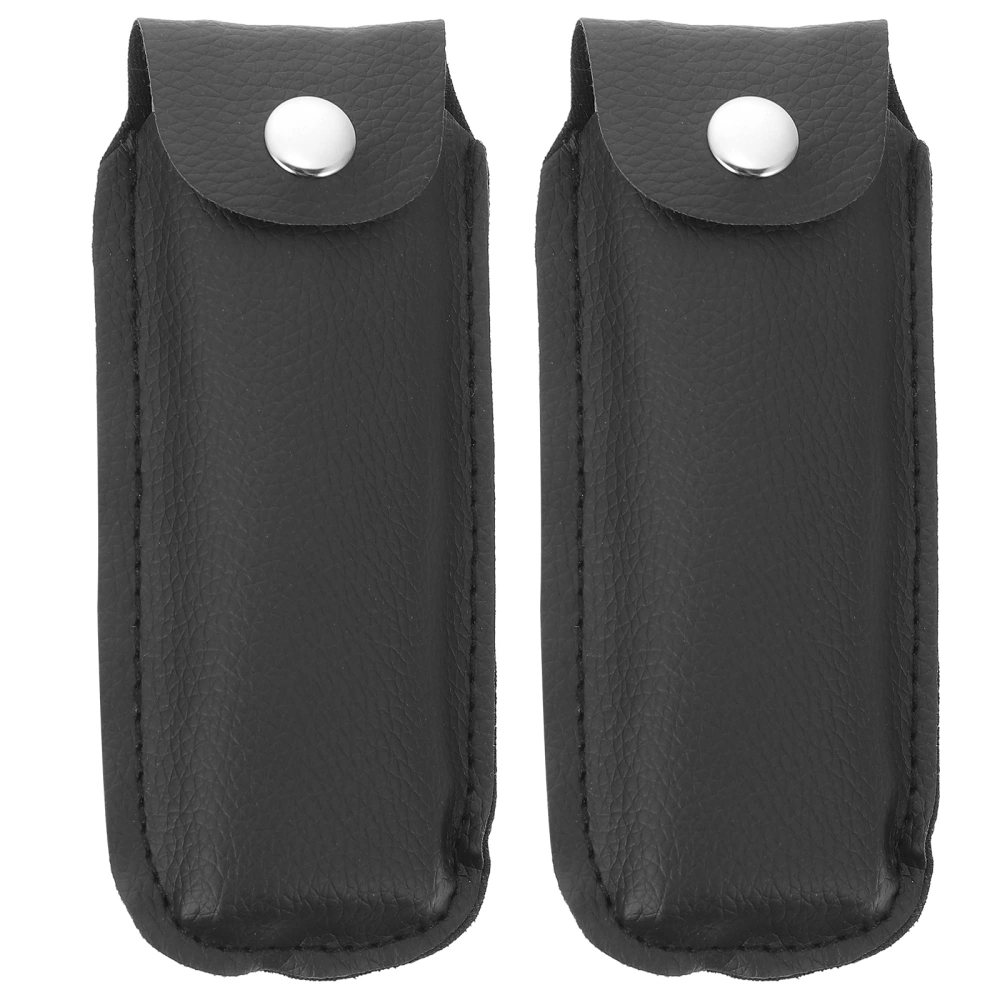 2pcs Imitation Leather Harmonica Protective Covers Harmonica Sleeves Harmonica Holders