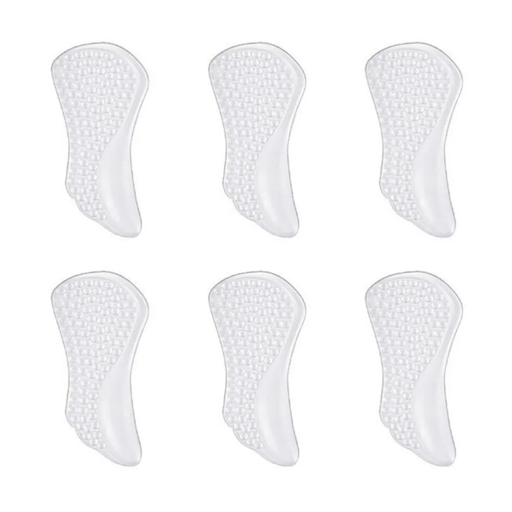 3Pairs Women Front Palm Pad Invisible High-heel Insole Mat Forefoot Shoe Pad