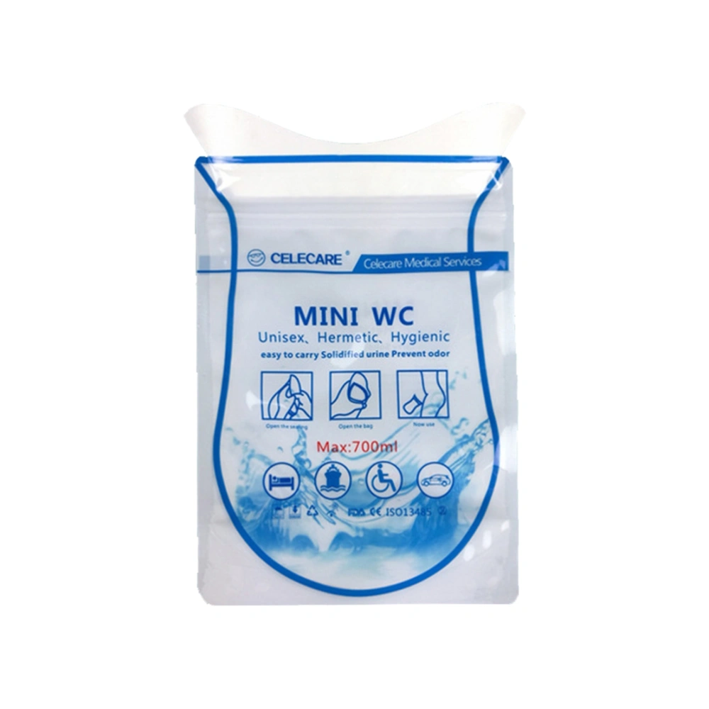 4pcs One Box Disposable Urine Bags Sanitation Pouches Portable Vomit Bags for Outdoor Travel Urinal Toilet Traffic Emergency