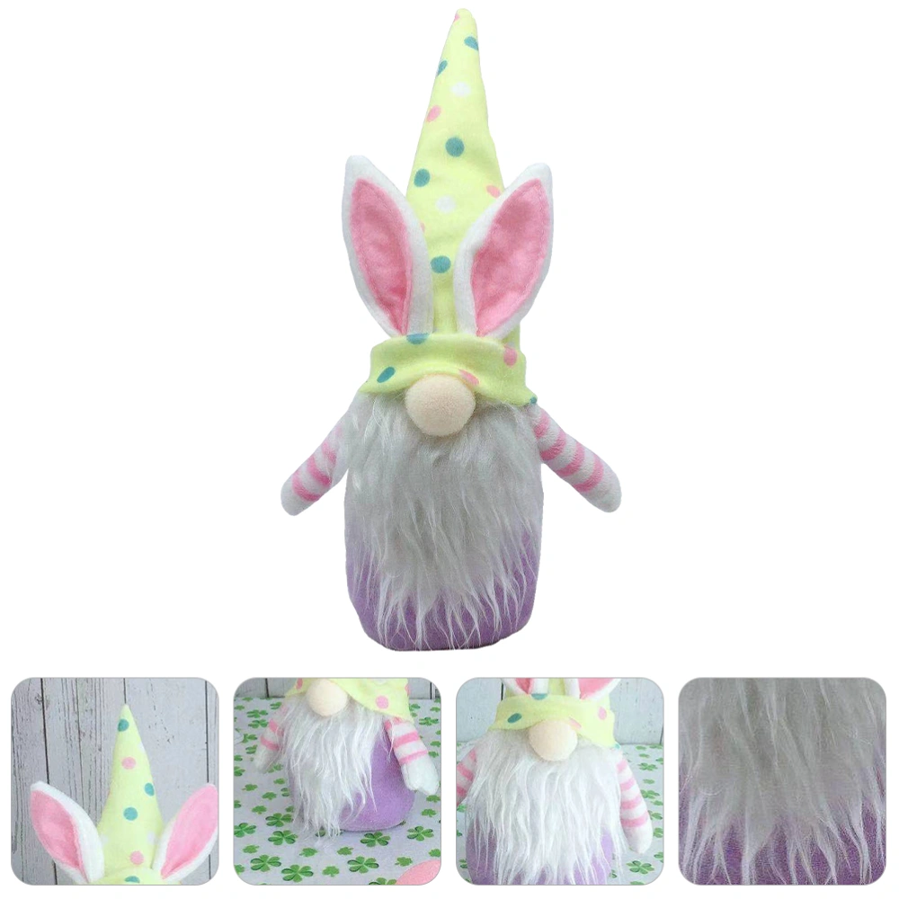 Easter Gnome Doll Funny Gnome Doll Ornament Adorable Beard Doll Adornment