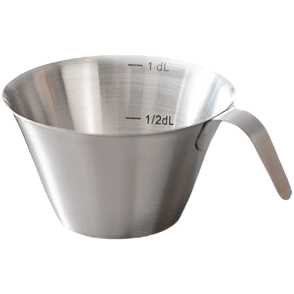 Espresso Cup Stainless Steel Coffee Measuring Cup Coffee Extraction Cup Coffee Making Cup