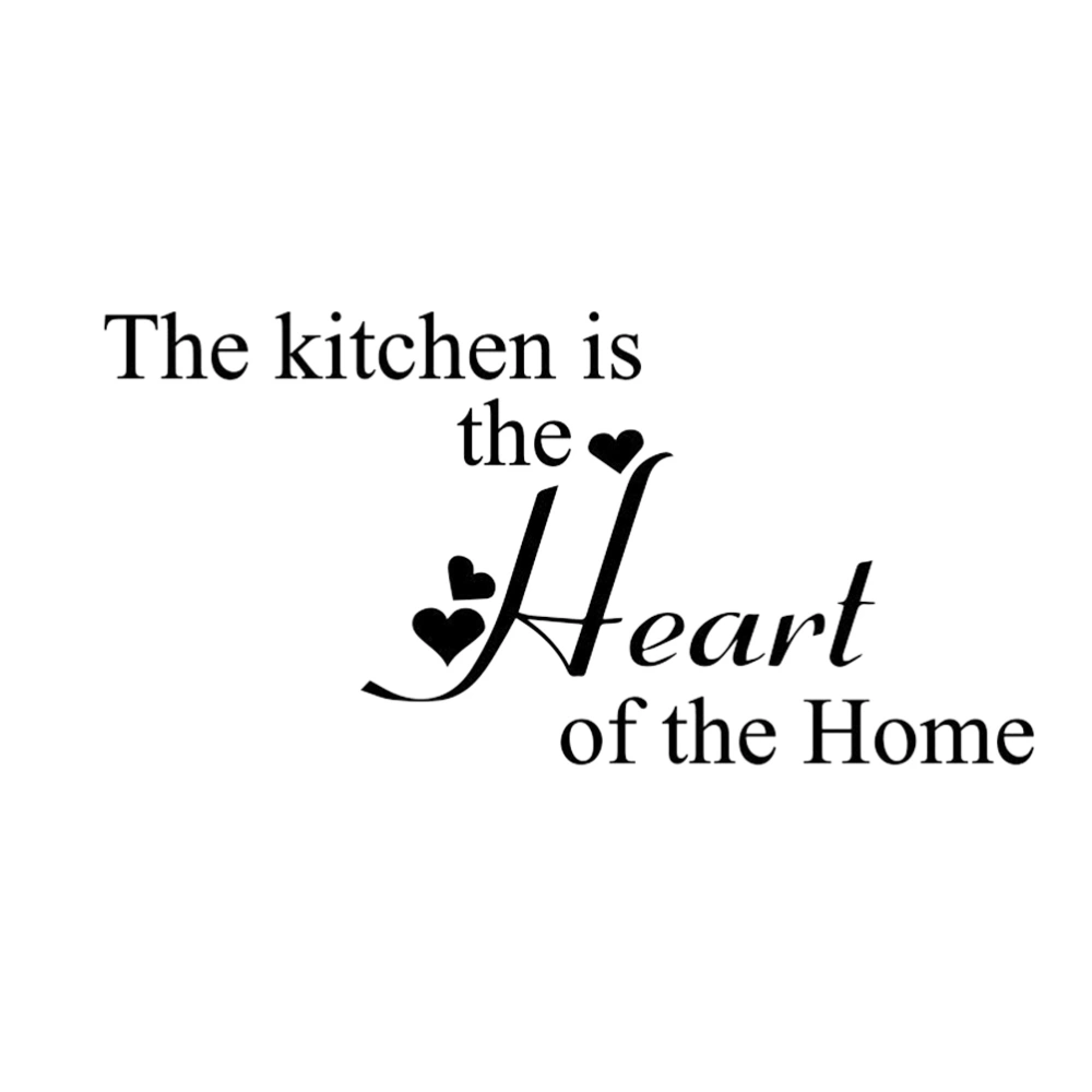 Removable Kitchen Heart Home Decal Wall Stickers Vinyl Art Decor