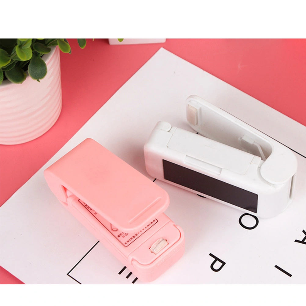 1 Pc Portable Mini Bag Sealer Hand-held Food Saver Battery Operated Heat Sealer (White, No Battery)