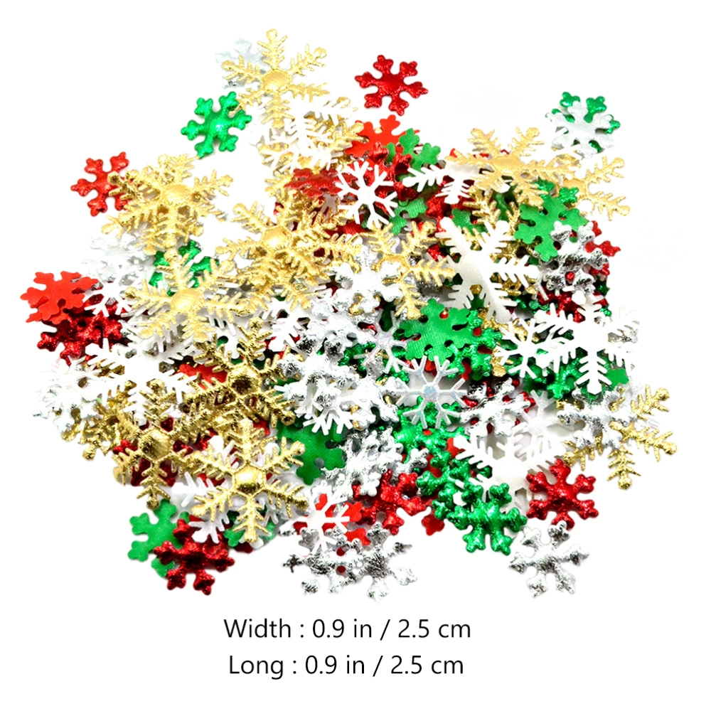 200Pcs Christmas Tree Decoration Christmas Theme Snowflake Party Adornment