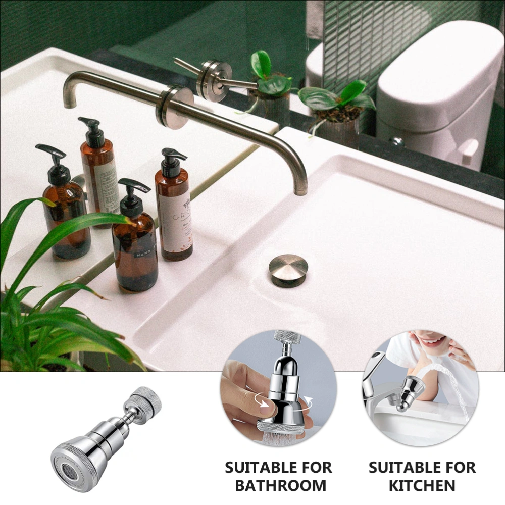 1Pc Rotatable Faucet Extender Kitchen Faucet Bubbler Splash-proof Tap Extender